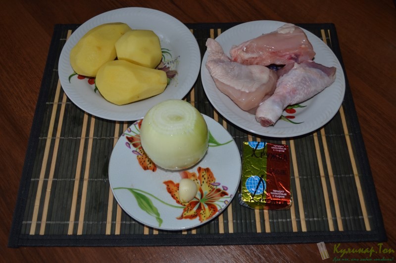Курица с картофелем