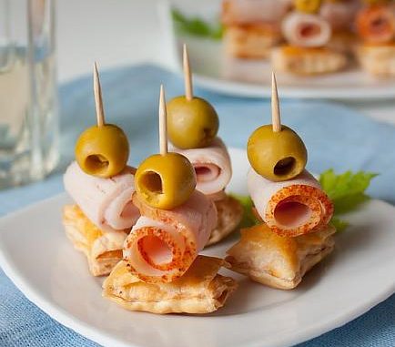 канапе с ветчиной