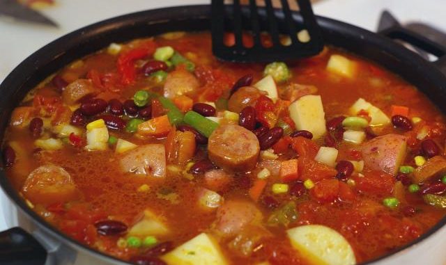 рагу с сосисками