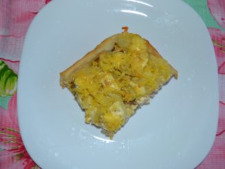 Открытый пирог с мясом