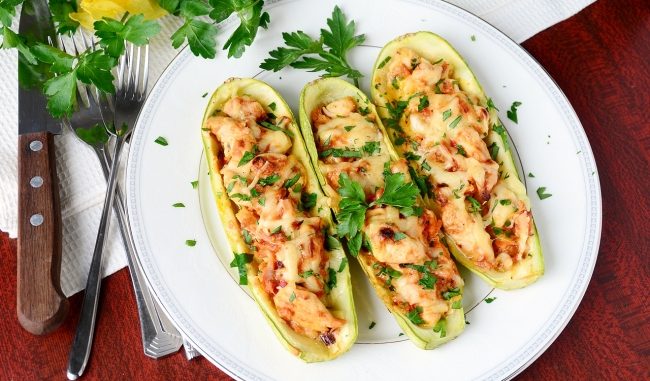 лодочки из кабачков
