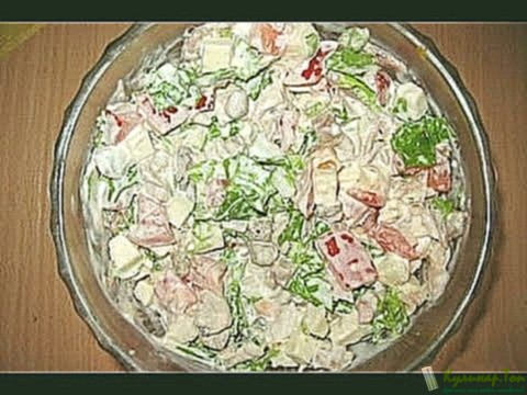 салат с курицей