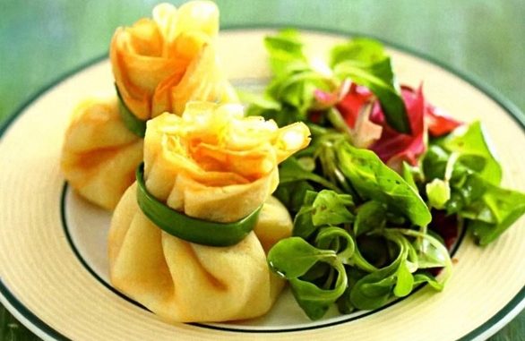 сырные мешочки