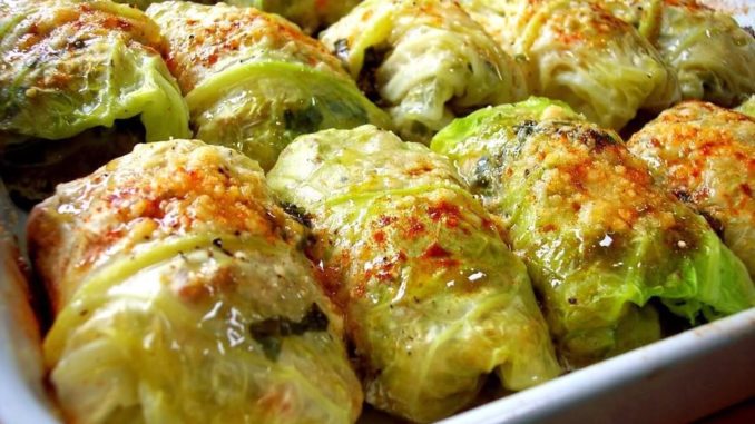 Голубцы с грибами и рыбой