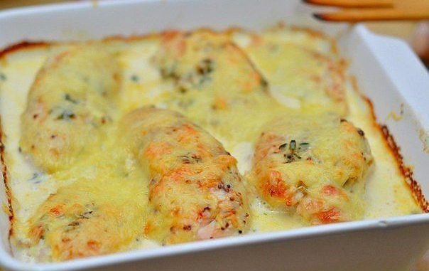Куриное филе в сливочном соусе