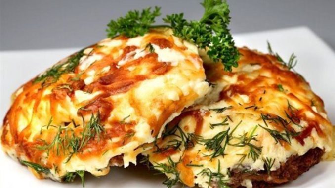Мясо по-французски с горчичным соусом