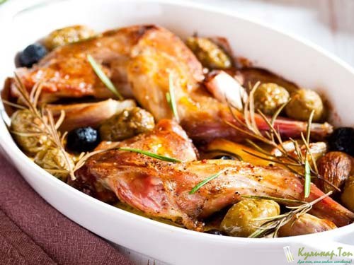 кролик с овощами