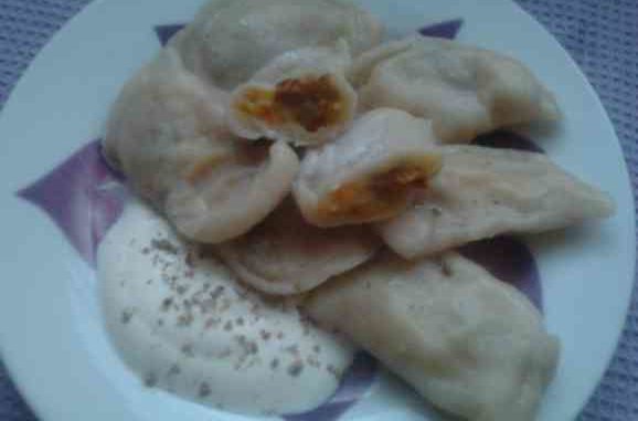 вареники с морковью