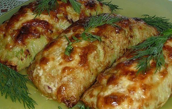 Кабачковые рулетики
