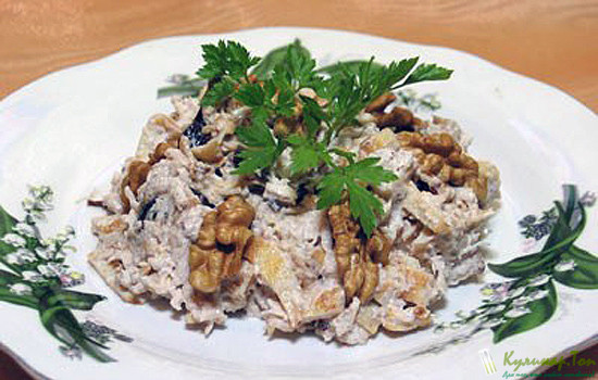 салат с языком