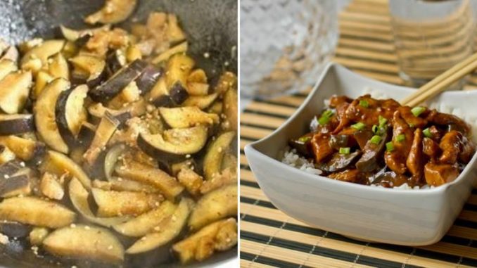 Курица с баклажанами по-китайски