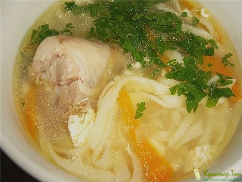 суп с куриной грудкой