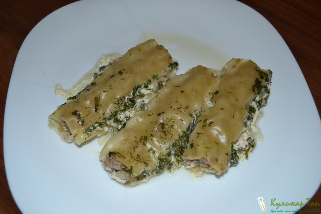 Каннеллони с фаршем Каннеллони с фаршем