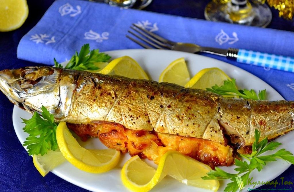 Фаршированная скумбрия в духовке