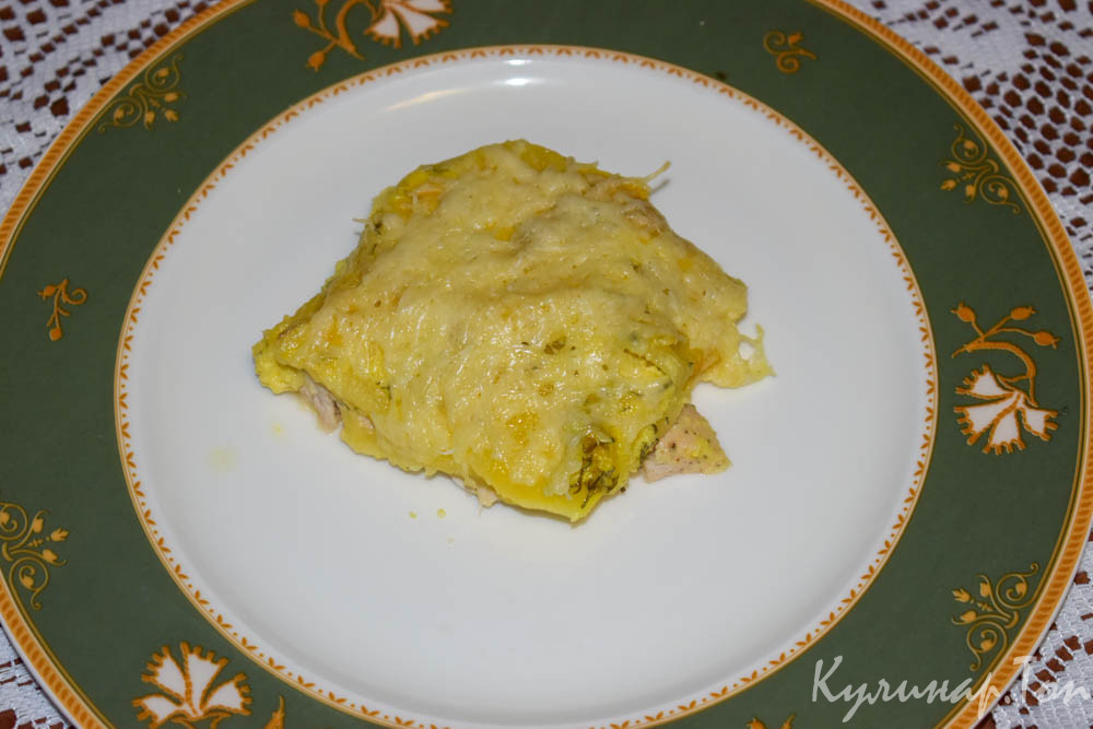 Картофельная запеканка с курицей