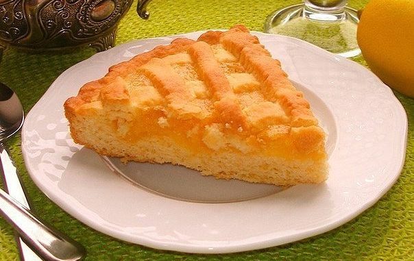 Песочный лимонный пирог