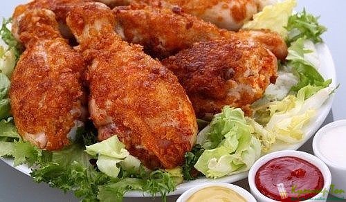 Пряные куриные ножки с овощами