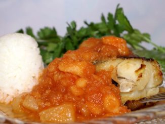 Рыба под фруктовым соусом