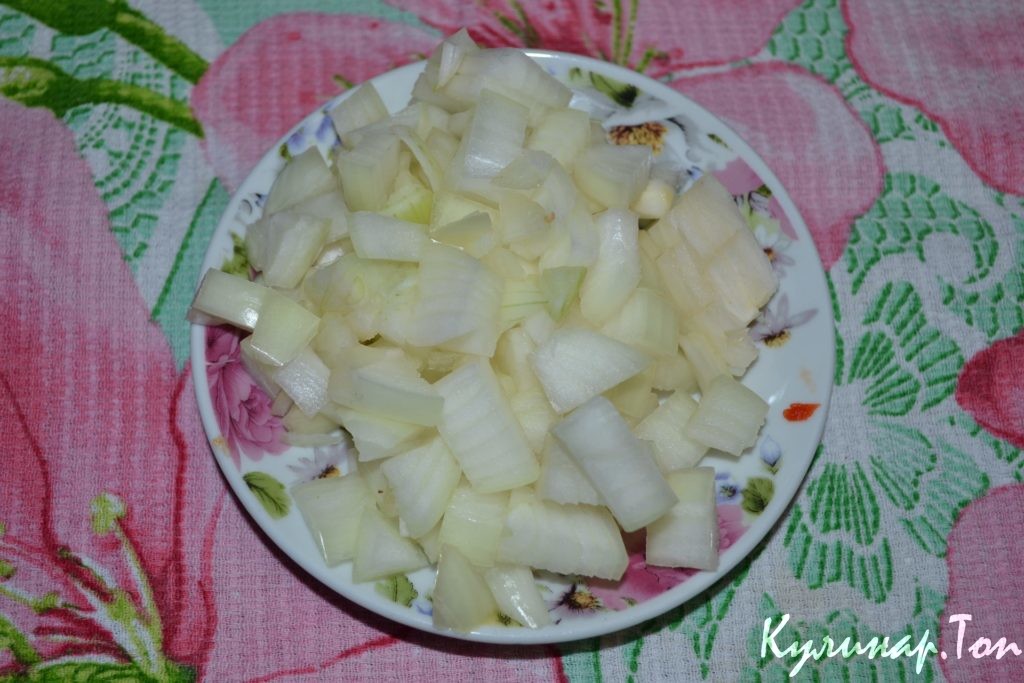 Красный рис с грибами и овощами