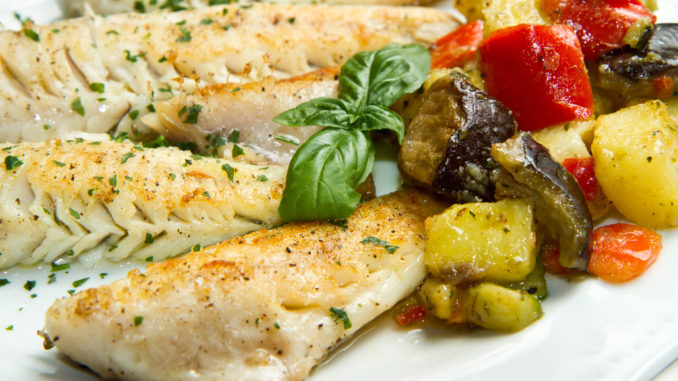 Fish fillet with vegetables