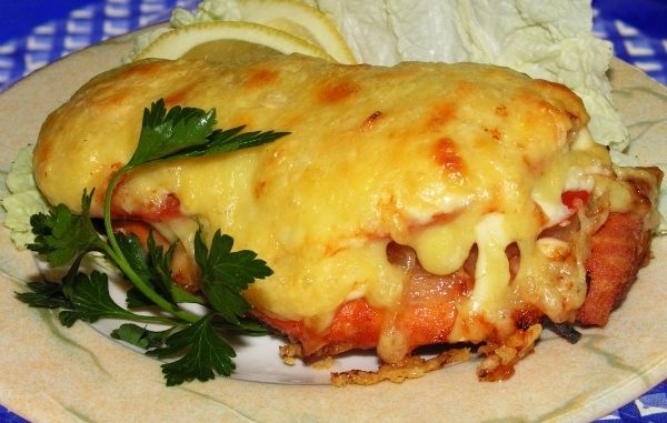 semga-zapechennaya-s-gribami