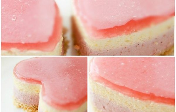 Чизкейк с малиной и манго