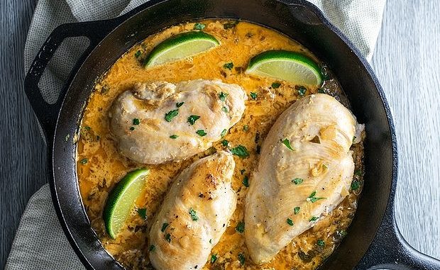 Курица с лаймом и кинзой