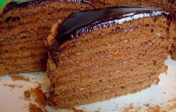 Шоколадный медовик