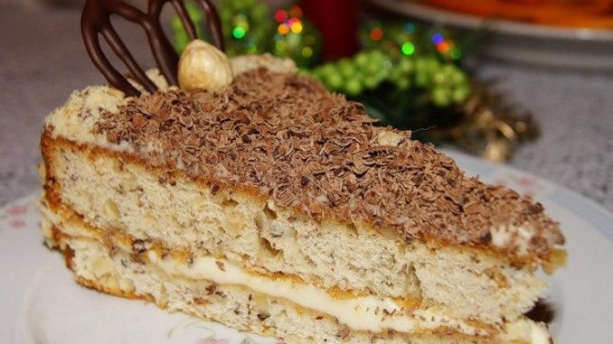 Торт Кутузов с фундуком