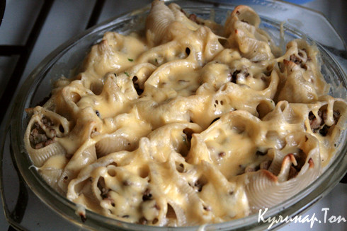 Улитки фаршированные грибами
