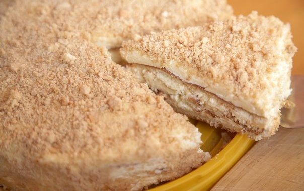 Бисквитный торт с масляным кремом
