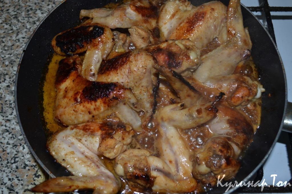 Куриные крылышки в соусе терияки