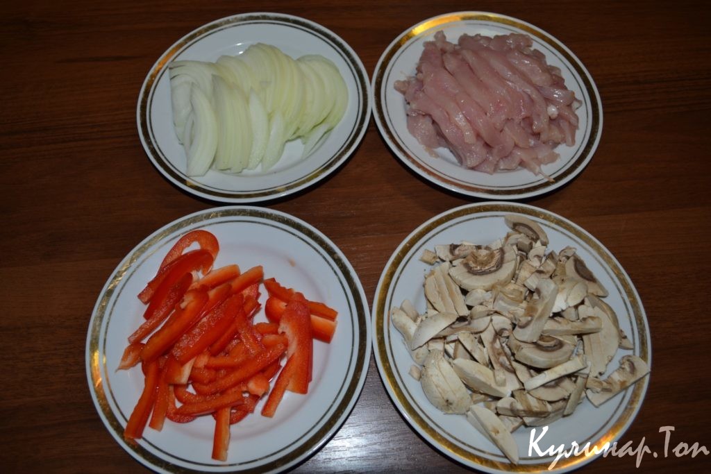 Теплый салат "Рыжик"