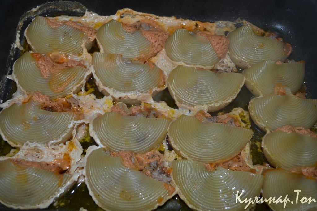 Конкильони фаршированные - пошаговый рецепт