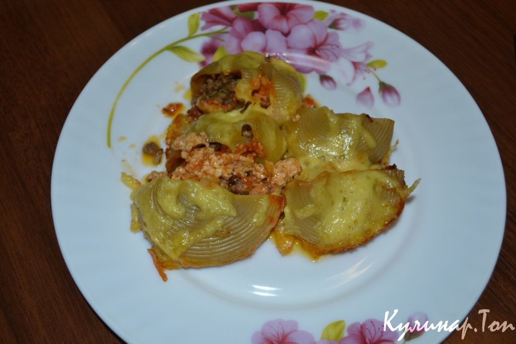 Конкильони фаршированные - пошаговый рецепт