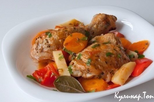Фрикасе из курицы по-креольски Фрикасе из курицы по-креольски