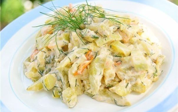 Кабачки в сметане