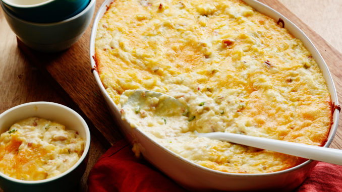 Картофель, запеченный в сливках с сыром