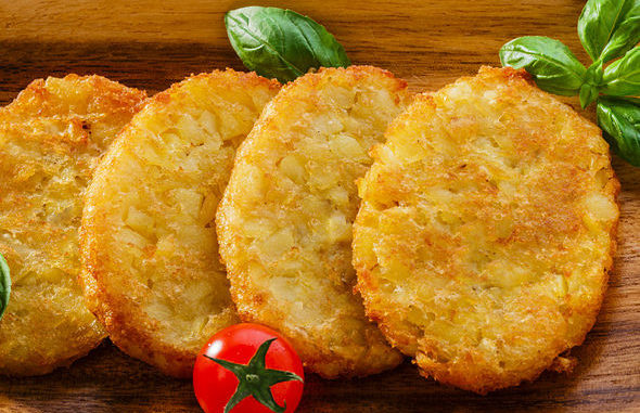 Картофельные оладьи с сыром