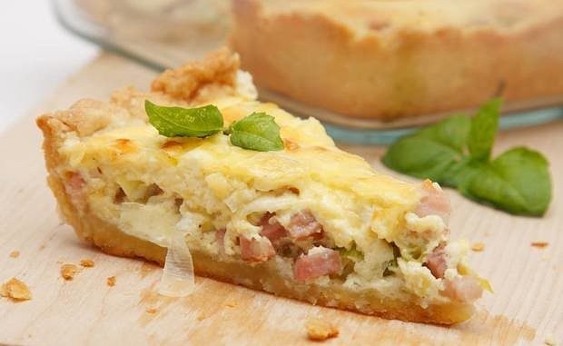 Киш с ветчиной и сыром