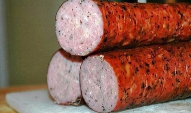Куриная колбаска домашняя