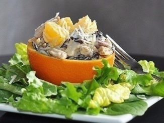 Куриный салат с апельсином