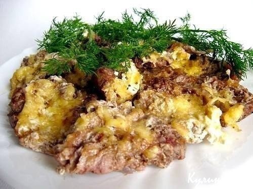 Мясо с сыром в фольге Мясо с сыром в фольге