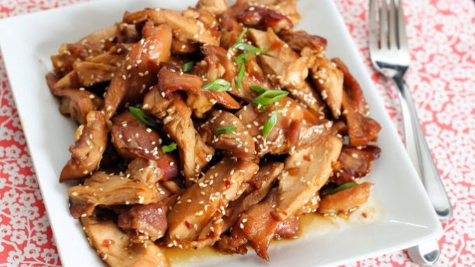 Мясо в медово-кунжутной панировке