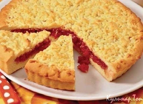 Песочный пирог с вареньем