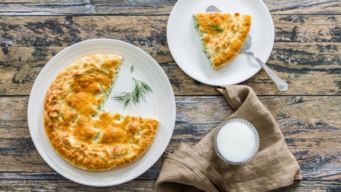 Пирог с укропом и сыром