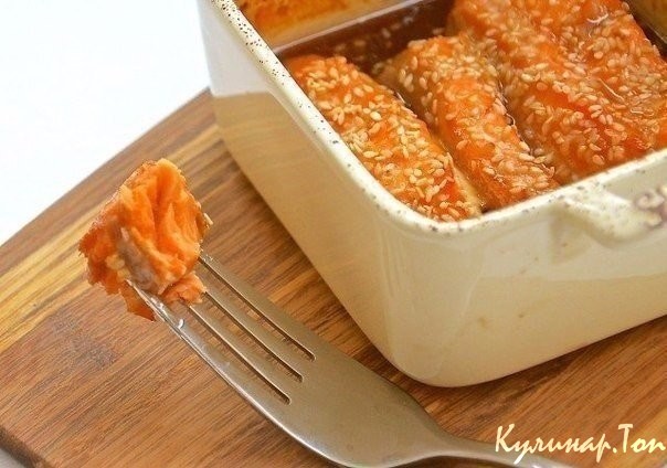 Рыба в медово-лимонном маринаде