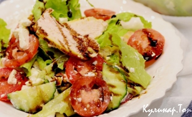 Салат с запеченной курочкой