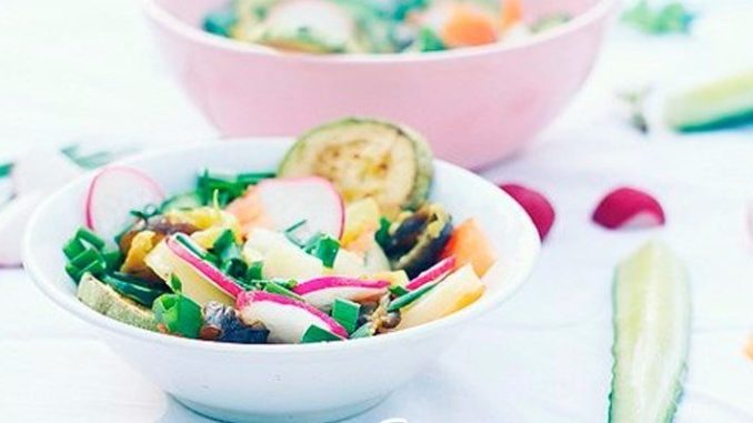 Салат с запеченными овощами