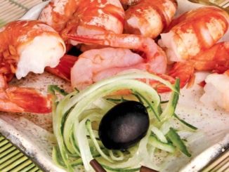 Сашими с креветками